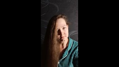 Combing my long hair