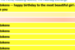 HAPPY BIRTHDAY TO ME