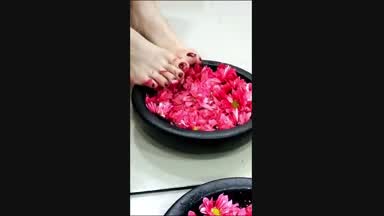 Feeling Soft Petals With My Delicate Feet ♥