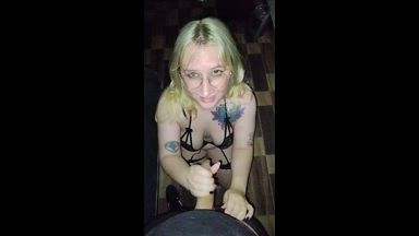 POV AMATEUR FUCK FACE - BLOWJOB - GAG -  CUM