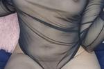 Sexy photos with transparent suit