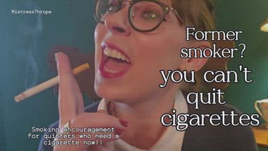 Former Smoker Encouragement.