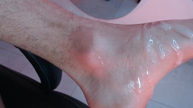 I love licking the cum from my feet