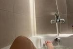 legs in the bathtub
