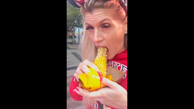 deep throating corn