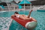 in the pool