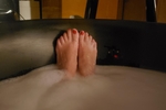 Foot in Bubbles