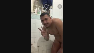Taking a shower just acting cute and all lol