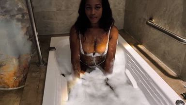playing with bubbles