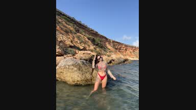 on the beach