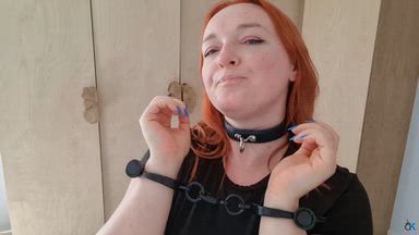 Trying My New Collar & Darby Cuffs