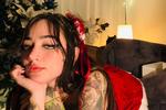 Cute and hot christmas girl
