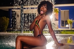 on the pool