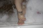My feets in water