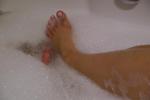 TastyQueen feets in Bathtube