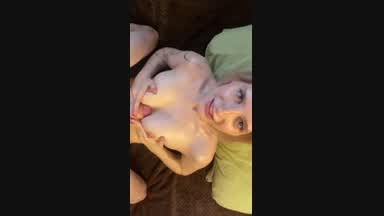 Handjob and Fuck Tits in Oil (CUM)