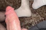 cum on socks
