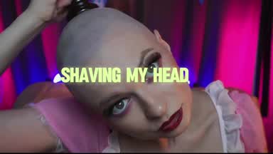 Shaving my head.