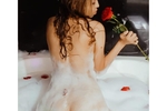 In the bathtub enjoying
