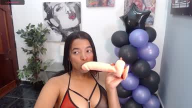 Sucking your cock all the way down