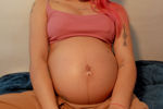 Only belly pregnant