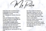 My Rules