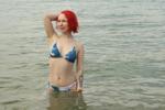 At sea