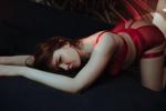 in red