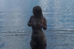 naked swimming in the lake