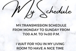 My Schedule