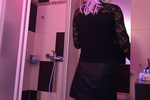 Carolina in black pantyhose