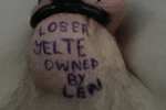 Jelte loser cock in a cage