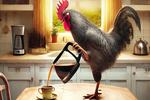 Morning cock. And coffee