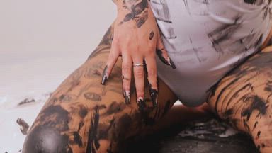 My sexy body covered in paint #fetishes #body #sex
