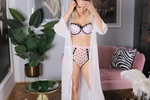 sexy pin up pink lingerie