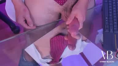 SHOW HOT TIES - PLAYING WITH MY COCK ON THE MIRROR