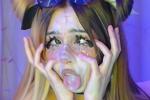 cum on face~ ahegao