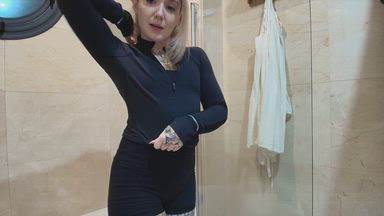 Sexy sudsy shower cum x