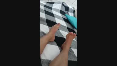 Showing feet