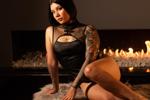 next to the fireplace it's hot♥