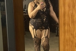 Selfies in black lingerie