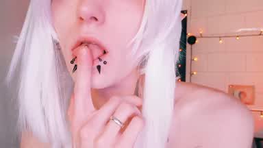 michael — licking dildo <3
