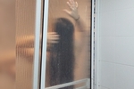 Taking a shower