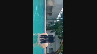 ass in the water