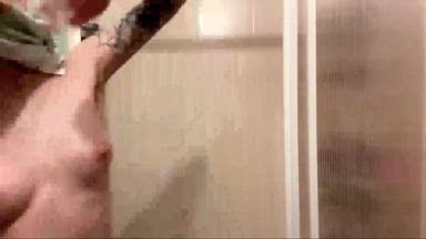 I'm taking a shower
