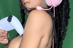 Naked Gamer girl