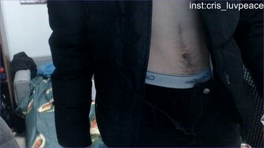 cum show / hairy in street clothes