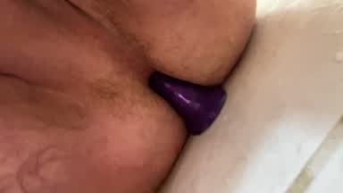 1800fun2 — Shower wall fucking my dildo
