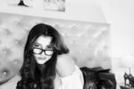 black and white