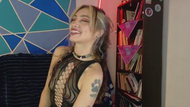smoking without a bra 🔥